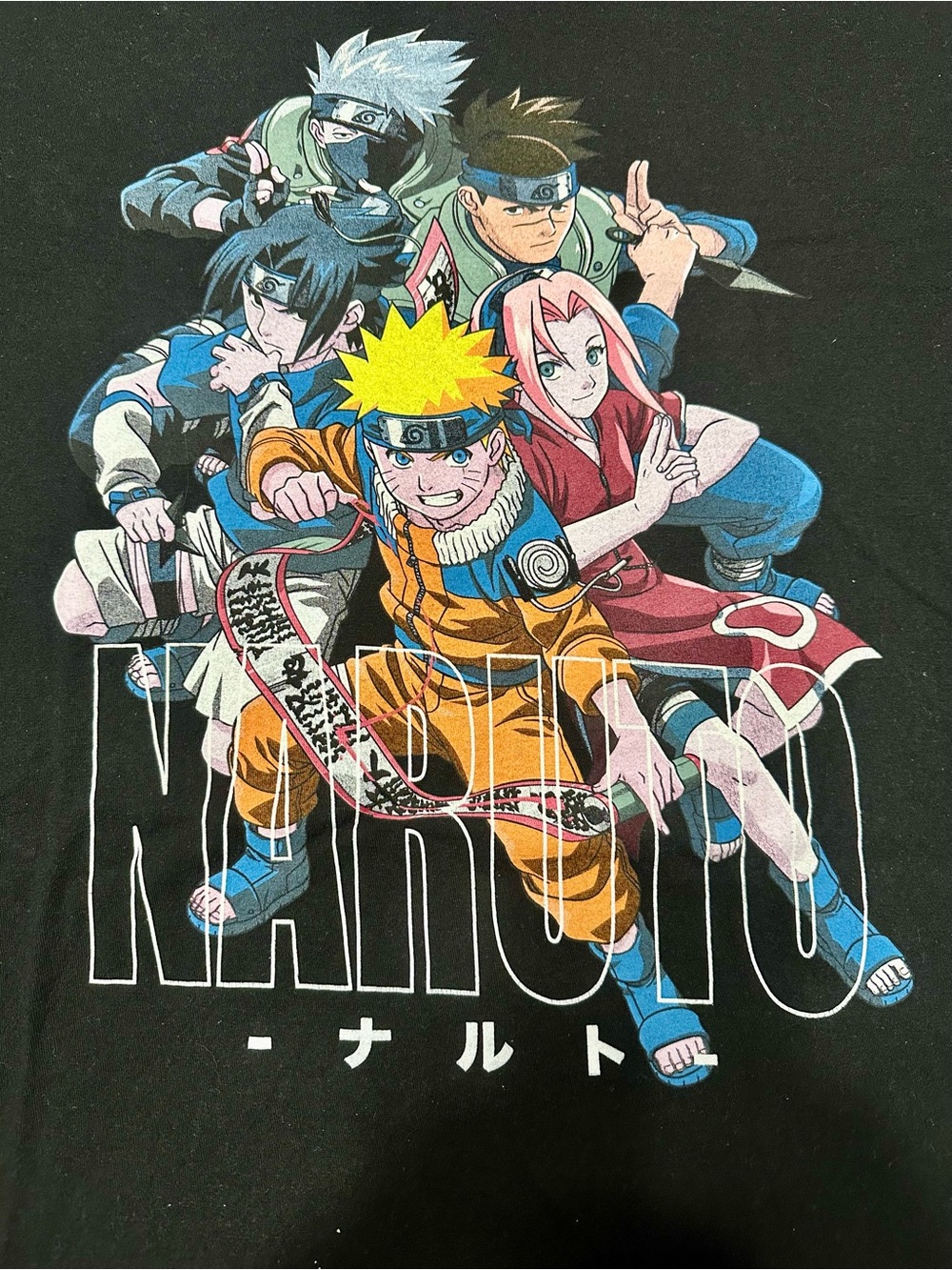 Vintage 2002 Naruto Shonen T-Shirt Men Sz L  Anime Jump Squad Graphic Y2K
